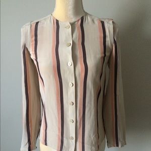 Fossil Striped Button Down Shirt
